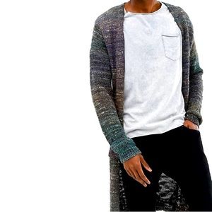 ASOS longline textured cardigan
